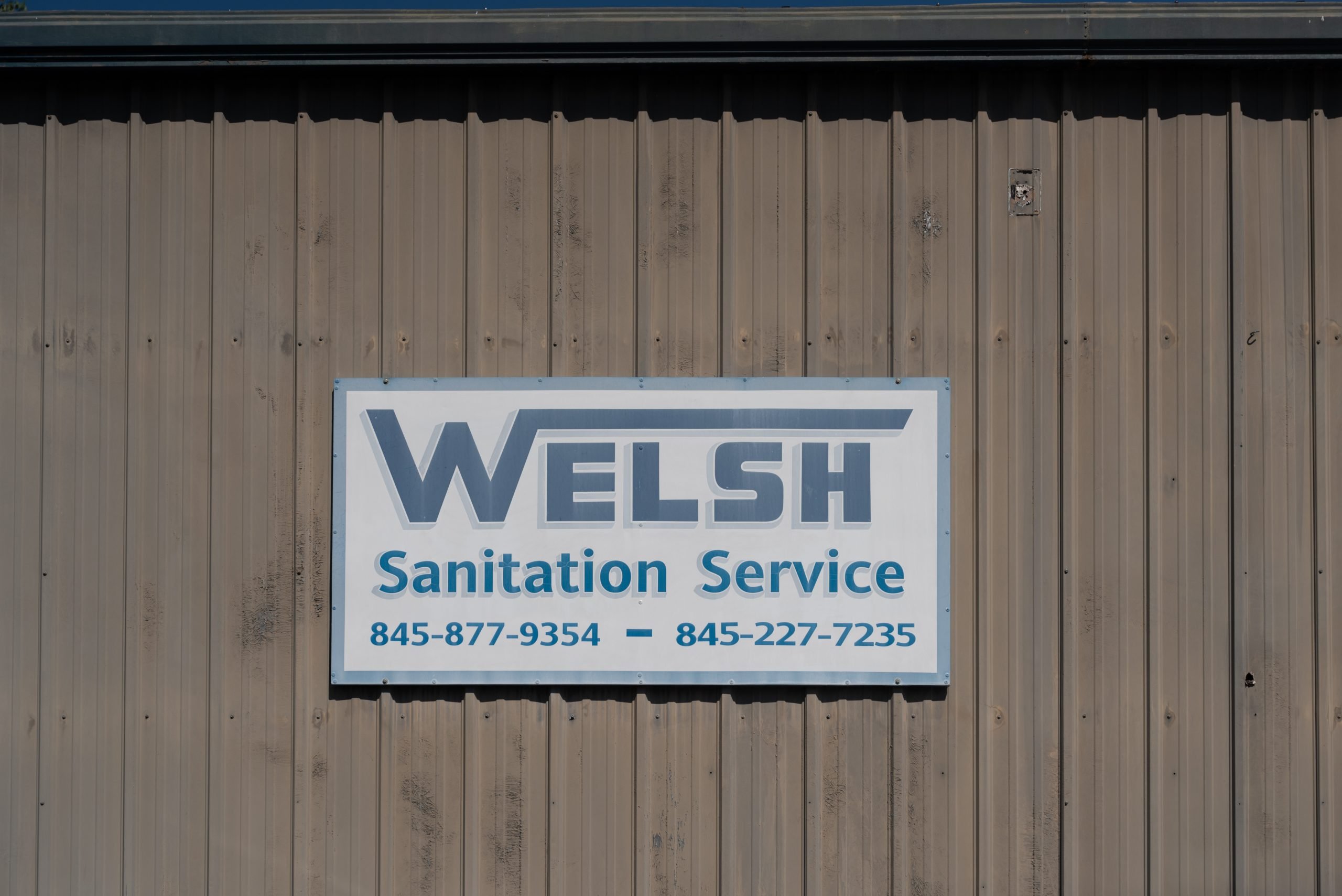 Welsh Sanitation Service Sign